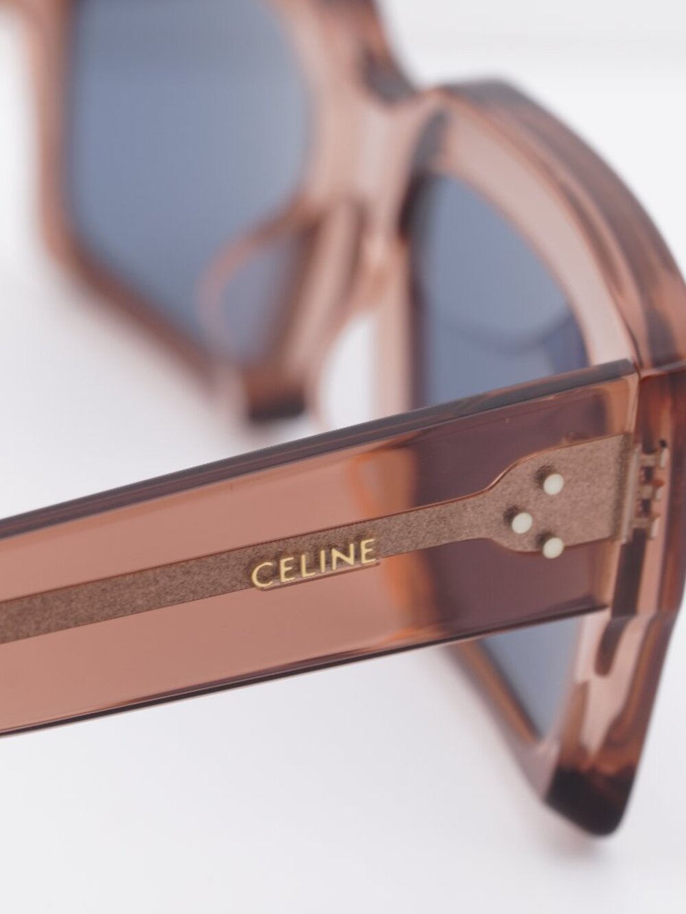Celine CL40280U 74V Rectangle Sunglasses - Rose/Blue - Picture 9 of 11